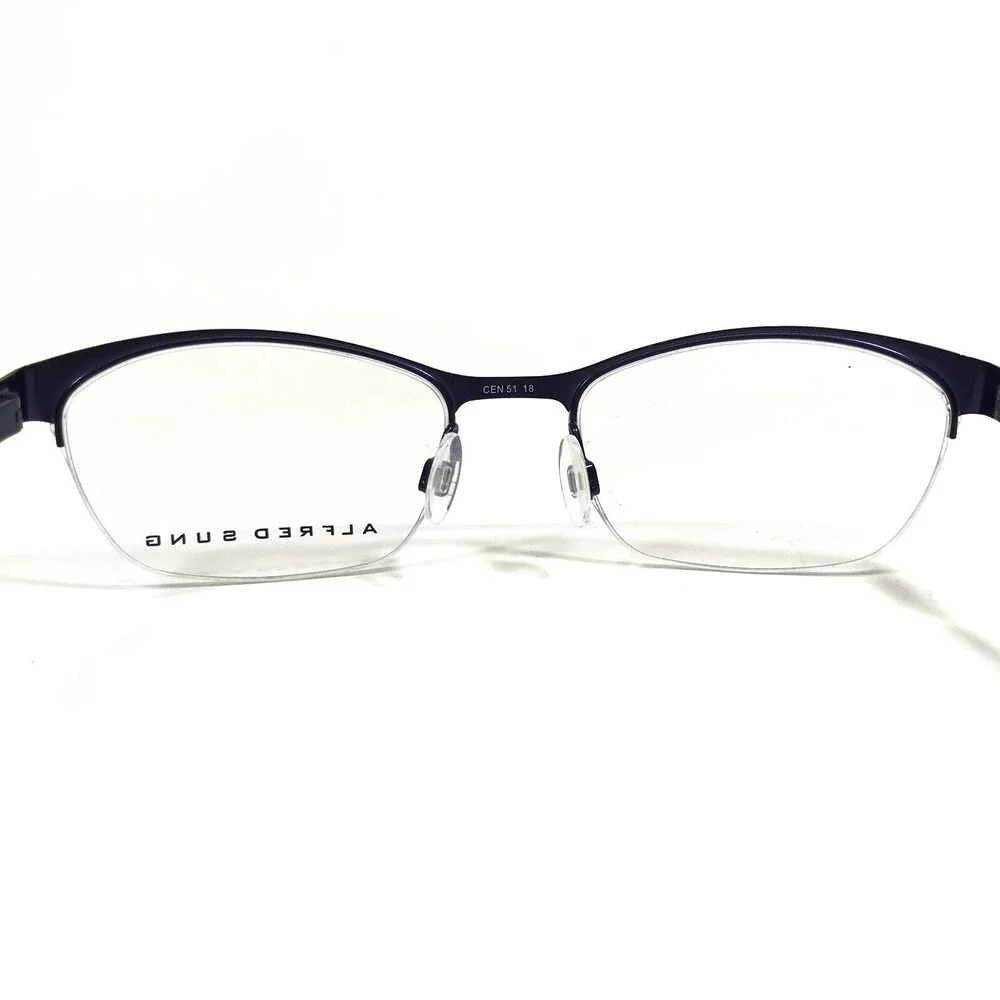 Alfred Sung Eyeglasses Frames AS5017 PLM Pink Rose Gold Purple Plum 51-18-135